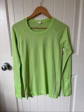 Lululemon Swiftly Tech Long Sleeve 2.0 Lime Green Size 8